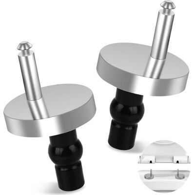 Zanussi 2 Pièces Kit De Fixation Abattant Wc, Charniere Abattant Wc Fixations Cuvette Wc, Charnière De Siège De Toilette Avec Vis Convient À La Plupart Des Toilettes, Fixation De Siège De Toilette - Publicité Zanussi 2 Pièces Kit De Fixation Abattant Wc, Charniere Abattant Wc Fixations Cuvette Wc, Charnière De Siège De Toilette Avec Vis Convient À La Plupart Des Toilettes, Fixation De Siège De Toilette - Publicité
