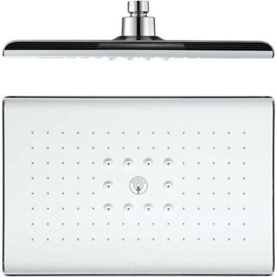 ABYSSE Tête De Douche, Rectangle Pommeau Douche Fixes Abs Tête De Douche Pluie Economie D'Eau Haute Pression Pomme De Douche Pluie, G1/2 - Publicité ABYSSE Tête De Douche, Rectangle Pommeau Douche Fixes Abs Tête De Douche Pluie Economie D'Eau Haute Pression Pomme De Douche Pluie, G1/2 - Publicité