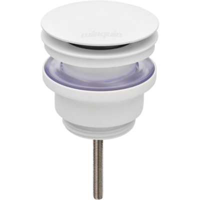 Bonde Lavabo Universelle Wirquin Quick Clac Avec Vis Centrale Blanc Mat - Publicité Bonde Lavabo Universelle Wirquin Quick Clac Avec Vis Centrale Blanc Mat - Publicité