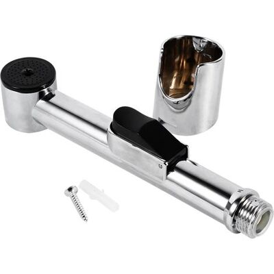 Zanussi Douche De Toilette Bidet Portatif Chromé Abs Pour Salle De Bain, Pommeau De Douchette Manuelle. Publicité Zanussi Douche De Toilette Bidet Portatif Chromé Abs Pour Salle De Bain, Pommeau De Douchette Manuelle. Publicité