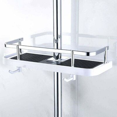 Scotch Etage De Douche Mural Réglable, Panier Salle De Bain Cuisine Rangement Fixer Sur Tuyau, Serviteur Douche Métal Anti-rouille, Support Mural Pratique Commode 270mmx116mmx50mm - Publicité Scotch Etage De Douche Mural Réglable, Panier Salle De Bain Cuisine Rangement Fixer Sur Tuyau, Serviteur Douche Métal Anti-rouille, Support Mural Pratique Commode 270mmx116mmx50mm - Publicité