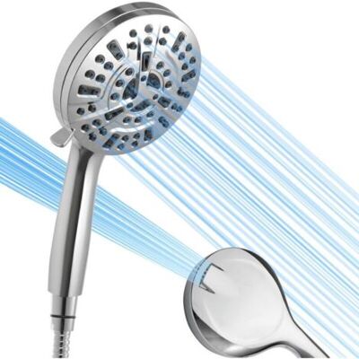 ABYSSE Pommeau De Douche, 8 Réglages De Pulvérisation + Intégré 2 Spray Lavage Puissant Modes , 5.04 - Publicité ABYSSE Pommeau De Douche, 8 Réglages De Pulvérisation + Intégré 2 Spray Lavage Puissant Modes , 5.04 - Publicité