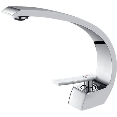 PELTOR Robinet De Lavabo De Salle De Bain Design Cascade Robinet Mélangeur En Laiton Chromé Robinet De Toilette Salle De Bain Robinet Créatif - Publicité PELTOR Robinet De Lavabo De Salle De Bain Design Cascade Robinet Mélangeur En Laiton Chromé Robinet De Toilette Salle De Bain Robinet Créatif - Publicité