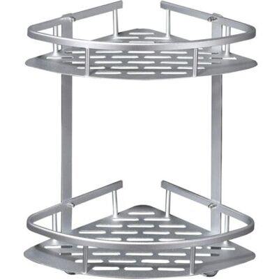 ABYSSE Etagere Douche Sans Percage, Etagere Salle De Bain Aluminium, Rangement Douche Antirouille, Etagere Angle Salle De Bain Avec 2 Crochets - Publicité ABYSSE Etagere Douche Sans Percage, Etagere Salle De Bain Aluminium, Rangement Douche Antirouille, Etagere Angle Salle De Bain Avec 2 Crochets - Publicité