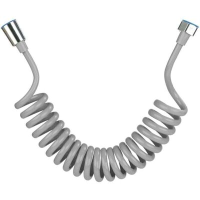 ACKERMAN Flexible De Douche,tuyau De Douche En Mousse Avec Bouchon En Cuivre, Tuyau À Ressort Télescopique, Flexible Rétractable Pour Douchette, Wc Et Bidet(3m Gris) - Publicité ACKERMAN Flexible De Douche,tuyau De Douche En Mousse Avec Bouchon En Cuivre, Tuyau À Ressort Télescopique, Flexible Rétractable Pour Douchette, Wc Et Bidet(3m Gris) - Publicité