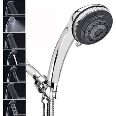 ABYSSE Pommeau Douche Et Tuyau, 7 Modes Universel Réglable Pommeau De Douche Avec Tuyau 150 Cm,avec Économie D'Eau Haute Pression Pommeau De Douche,installation Facile,hydrothérapie,spa,salle De Bain - Publicité ABYSSE Pommeau Douche Et Tuyau, 7 Modes Universel Réglable Pommeau De Douche Avec Tuyau 150 Cm,avec Économie D'Eau Haute Pression Pommeau De Douche,installation Facile,hydrothérapie,spa,salle De Bain - Publicité