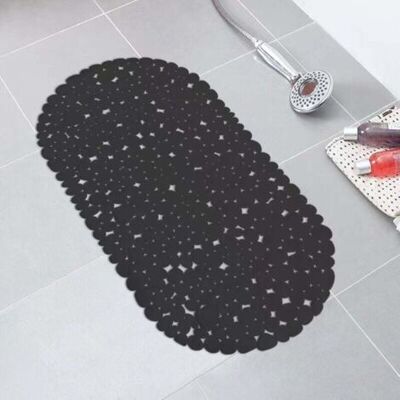 ABYSSE Douceur D'Intérieur Fond De Baignoire Motif Galets Anthracite 69 X 35 X 1 Cm - Publicité ABYSSE Douceur D'Intérieur Fond De Baignoire Motif Galets Anthracite 69 X 35 X 1 Cm - Publicité