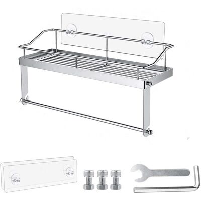Generic Porte Papier Toilette Acier Inoxydable De Auto-adhésif Cuisine De Sans Poinçon Salle De Bain Support Multifonctions Wc Porte Rouleau - Publicité Generic Porte Papier Toilette Acier Inoxydable De Auto-adhésif Cuisine De Sans Poinçon Salle De Bain Support Multifonctions Wc Porte Rouleau - Publicité