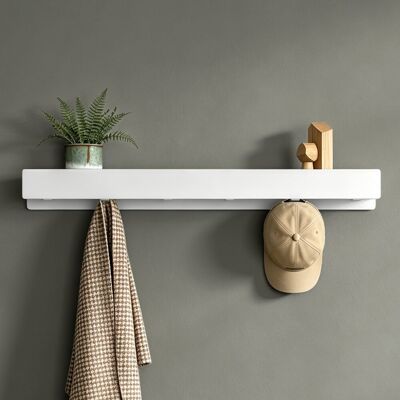 Mai & Mai Étagère Murale De Rangement En Acier Carbone Porte-serviettes Au Mur Support Rangement À Poser À Susprendre Avec Crochets Cachés Pour Salle De Bain Cuisine Blanc Sablé 600×80×65 Mm Stalo-11 - Publicité Mai & Mai Étagère Murale De Rangement En Acier Carbone Porte-serviettes Au Mur Support Rangement À Poser À Susprendre Avec Crochets Cachés Pour Salle De Bain Cuisine Blanc Sablé 600×80×65 Mm Stalo-11 - Publicité