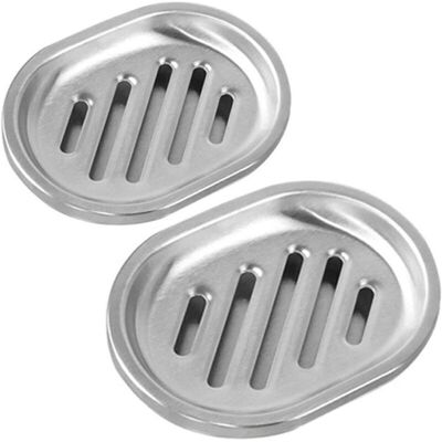 PELTOR Lot De 2 Porte-savon En Acier Inoxydable, Porte-savon Smiley, Support De Rangement De Savon Antibactérien, Salle De Bain Douche Cuisine - Publicité PELTOR Lot De 2 Porte-savon En Acier Inoxydable, Porte-savon Smiley, Support De Rangement De Savon Antibactérien, Salle De Bain Douche Cuisine - Publicité