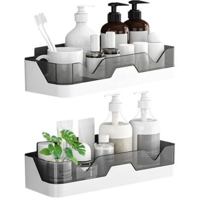 ABYSSE Lot De 2 Etagère Douche,paniers Rangement D'Organisateur De Douche Mural Pour Salle De Bain/cuisine - Publicité ABYSSE Lot De 2 Etagère Douche,paniers Rangement D'Organisateur De Douche Mural Pour Salle De Bain/cuisine - Publicité