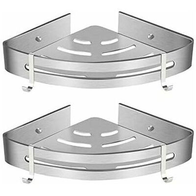 KOMIRO Etagère De Douche D’angle, Etagère De Salle De Bain Sans Forage Panier Rangement Douche Aluminium Murale Adhésive Serviteur De Douche Organiseur Pour Shampoing(triangle, 2 Pièces) - Publicité KOMIRO Etagère De Douche D’angle, Etagère De Salle De Bain Sans Forage Panier Rangement Douche Aluminium Murale Adhésive Serviteur De Douche Organiseur Pour Shampoing(triangle, 2 Pièces) - Publicité