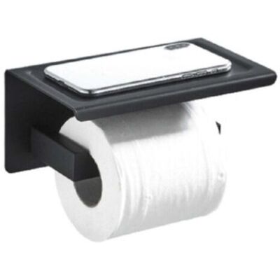 ABYSSE Distributeur Papier Wc Avec Étagère Loft-game Noir Mat - Noir - Publicité ABYSSE Distributeur Papier Wc Avec Étagère Loft-game Noir Mat - Noir - Publicité