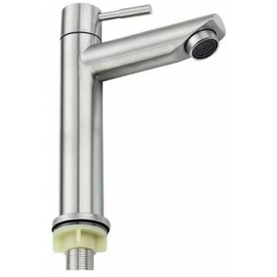 SANS MARQUE Robinet Salle Bain Eau Froide Uniquement Robinet Lavabo Surface Chromé En Cuivre Durable Robinetterie Lave Mains Cartouche Céramique Mouss Démontable Pratique Pour Nettoyer Ou Remplacer - Publicité SANS MARQUE Robinet Salle Bain Eau Froide Uniquement Robinet Lavabo Surface Chromé En Cuivre Durable Robinetterie Lave Mains Cartouche Céramique Mouss Démontable Pratique Pour Nettoyer Ou Remplacer - Publicité