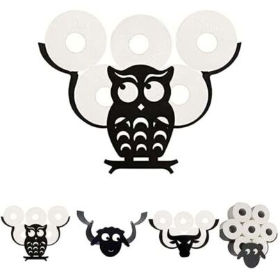 SCORPIO Porte-rouleau De Papier Toilette Animal Porte-papier Toilette Joli Animal Support Mural Chambre Porte-rouleau De Toilette Cuisine Salle De Bain Accessoires Chouette - Publicité SCORPIO Porte-rouleau De Papier Toilette Animal Porte-papier Toilette Joli Animal Support Mural Chambre Porte-rouleau De Toilette Cuisine Salle De Bain Accessoires Chouette - Publicité