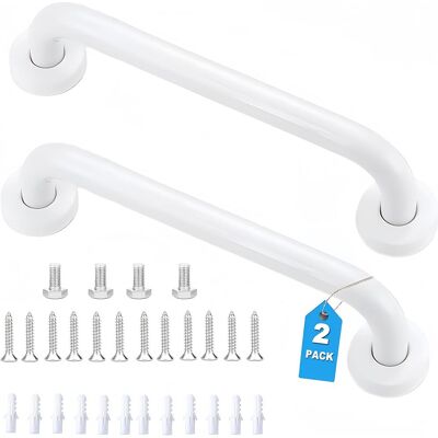 OEM 2pcs Poignée De Baignoire De Sécurité, Poignées Antidérapantese Acier Inoxydable, Barre D'Appui Wc Barre D'Appui De Salle De Bain, Barre De Maintien Douche Pour Âgées/enfants,30cm, Blanc - Publicité OEM 2pcs Poignée De Baignoire De Sécurité, Poignées Antidérapantese Acier Inoxydable, Barre D'Appui Wc Barre D'Appui De Salle De Bain, Barre De Maintien Douche Pour Âgées/enfants,30cm, Blanc - Publicité