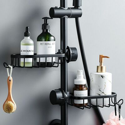 SANS MARQUE Lot De 2 Étagère Douche Sans Percage Inox, Étagère Salle De Bain Télescopique Inoxydable, - Publicité SANS MARQUE Lot De 2 Étagère Douche Sans Percage Inox, Étagère Salle De Bain Télescopique Inoxydable, - Publicité