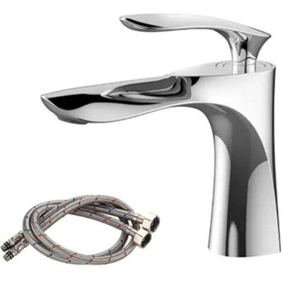 ABYSSE Robinet De Salle De Bain Robinet De Salle De Bain Mélangeur De Bassin À Chaud Et À Froid À Tige Unique Robinet 1 Trou Installation De Robinet En Lait - Publicité ABYSSE Robinet De Salle De Bain Robinet De Salle De Bain Mélangeur De Bassin À Chaud Et À Froid À Tige Unique Robinet 1 Trou Installation De Robinet En Lait - Publicité