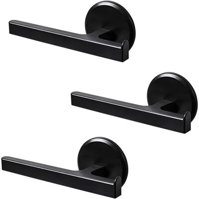 MOXIE Porte-serviettes De Bain Porte-rouleau De Papier Toilette Porte-serviettes À Ventouse En Plastique Ensemble De Porte-serviettes De Bain Pour Salle De Bain Et Cuisine, Sans Perçage, Noir, 3 Pièces - Publicité MOXIE Porte-serviettes De Bain Porte-rouleau De Papier Toilette Porte-serviettes À Ventouse En Plastique Ensemble De Porte-serviettes De Bain Pour Salle De Bain Et Cuisine, Sans Perçage, Noir, 3 Pièces - Publicité