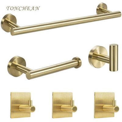 BRAST Barres Porte-serviettes Ensemble 6 Pièces, Barre De Serviettes De Bains, Porte-serviettes Anneau De Serviette Crochet Acier Inoxydable Porte Serviette Murale Salle De Bain, Argent,towel Rings And Rail - Publicité BRAST Barres Porte-serviettes Ensemble 6 Pièces, Barre De Serviettes De Bains, Porte-serviettes Anneau De Serviette Crochet Acier Inoxydable Porte Serviette Murale Salle De Bain, Argent,towel Rings And Rail - Publicité