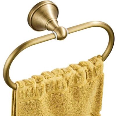 ABYSSE Anneau-torchon Porte-serviette Ovale En Laiton Antique Support-serviette Pour Accessoires De Cuisine Salle De Bain Fixé Au Mur, Bronze Brossé - Publicité ABYSSE Anneau-torchon Porte-serviette Ovale En Laiton Antique Support-serviette Pour Accessoires De Cuisine Salle De Bain Fixé Au Mur, Bronze Brossé - Publicité