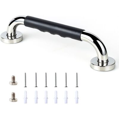 MOXIE Barre Baignoire Barre D'Appui De Bain Avec Grip Antidérapant Poignée De Baignoire En Acier Inoxydable Poignée De Douche Barres De Sécurité Murale Barre D'Appui Wc (300mm/12 Inch) - Publicité MOXIE Barre Baignoire Barre D'Appui De Bain Avec Grip Antidérapant Poignée De Baignoire En Acier Inoxydable Poignée De Douche Barres De Sécurité Murale Barre D'Appui Wc (300mm/12 Inch) - Publicité