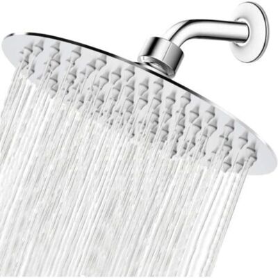 Vision Pommeau De Douche Effet Pluie, Design Ultra-fin, Surpression, Expérience Exceptionnelle, Pommeau De Douche Effet Pluie Haut Débit En Acier Inoxydable (8 Pouces, Finition Chromée) - Publicité Vision Pommeau De Douche Effet Pluie, Design Ultra-fin, Surpression, Expérience Exceptionnelle, Pommeau De Douche Effet Pluie Haut Débit En Acier Inoxydable (8 Pouces, Finition Chromée) - Publicité
