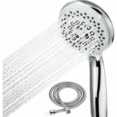 Scotch Pommeau Douche Tuyau De Douche, Douchette Pommeau Douche Anti Calcaire Accessoires Universels 5 Modes Haute Pression Economie D'Eau, Abs+acier Inoxy Douche Salle De Bain, - Publicité Scotch Pommeau Douche Tuyau De Douche, Douchette Pommeau Douche Anti Calcaire Accessoires Universels 5 Modes Haute Pression Economie D'Eau, Abs+acier Inoxy Douche Salle De Bain, - Publicité
