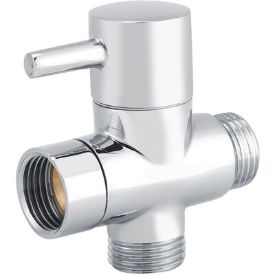 URSUS Jeffergarden 3 Voies T Forme Inverseur Vanne D'Arrêt Douche Toilette Bidet Pulvérisateur Adaptateur D'Eau Couleur Chromée - Publicité URSUS Jeffergarden 3 Voies T Forme Inverseur Vanne D'Arrêt Douche Toilette Bidet Pulvérisateur Adaptateur D'Eau Couleur Chromée - Publicité