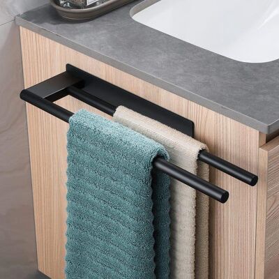 Generic Porte-serviettes Mural En Acier Inoxydable 304, Double Crochet Auto-adhésif Pour Salle De Bain, Sans Perçage, Porte-serviettes Pour Salle De Bain - Publicité Generic Porte-serviettes Mural En Acier Inoxydable 304, Double Crochet Auto-adhésif Pour Salle De Bain, Sans Perçage, Porte-serviettes Pour Salle De Bain - Publicité