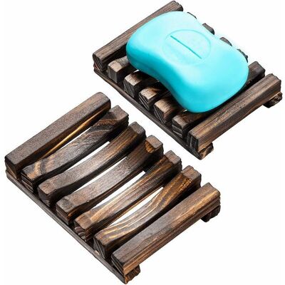 PELTOR 2 Pcs Porte-savon En Bois Porte-savon Porte-savon Pour Salle De Bain Douche Rectangulaire Évier Égouttoir Artisanat Pour Savon - Publicité PELTOR 2 Pcs Porte-savon En Bois Porte-savon Porte-savon Pour Salle De Bain Douche Rectangulaire Évier Égouttoir Artisanat Pour Savon - Publicité