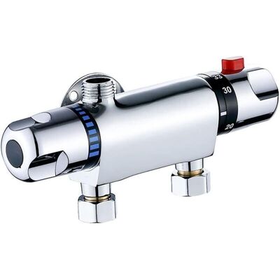 OEM Mitigeur Thermostatique De Douche De Bain, Laiton Chromé Mural Douche Barre De Mixage Vanne De Dérivation Anti-brûlure Accessoire De Salle De Bain Robinet Température Constante Intelligente - Publicité OEM Mitigeur Thermostatique De Douche De Bain, Laiton Chromé Mural Douche Barre De Mixage Vanne De Dérivation Anti-brûlure Accessoire De Salle De Bain Robinet Température Constante Intelligente - Publicité