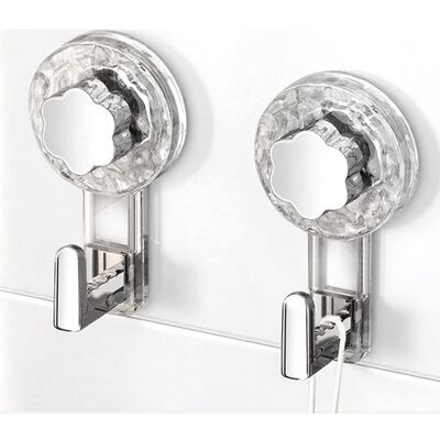 Zanussi Crochet Ventouse Salle De Bain, Porte Accroche Serviette Ventouse Sans Percage, Crochet Mural Sxtra Forte Suction Hooks Pour Douche Cuisine Torchon Toilette (clear+silver, 11.26.24.3cm2) - Publicité Zanussi Crochet Ventouse Salle De Bain, Porte Accroche Serviette Ventouse Sans Percage, Crochet Mural Sxtra Forte Suction Hooks Pour Douche Cuisine Torchon Toilette (clear+silver, 11.26.24.3cm2) - Publicité