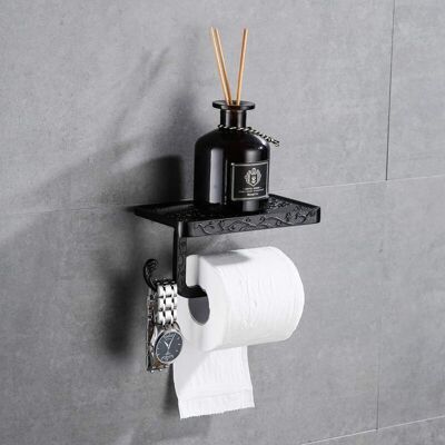 Scotch Derouleur Papier Toilette Porte Papier Toilette Mural Support Papier Toilettes Porte Rouleau De Papier Toilette Hygiénique Noir Couleur Bronze - Publicité Scotch Derouleur Papier Toilette Porte Papier Toilette Mural Support Papier Toilettes Porte Rouleau De Papier Toilette Hygiénique Noir Couleur Bronze - Publicité