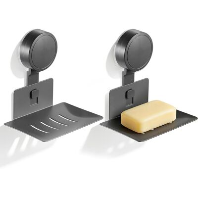 Generic 2pcs Porte-savon À Succion Pour Salle De Bain, Mural Amovible En Plastique Avec Drainage, Sans Perçage, Capacité Max 2kg, Pour Salle De Bain Et Douche - Publicité Generic 2pcs Porte-savon À Succion Pour Salle De Bain, Mural Amovible En Plastique Avec Drainage, Sans Perçage, Capacité Max 2kg, Pour Salle De Bain Et Douche - Publicité