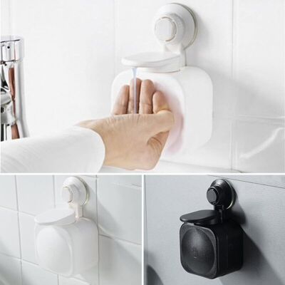 Melissa Ersandy – Distributeur De Savon Mural Rechargeable À Ventouse – Installation Sans Perçage – Abs Et Pvc – Capacité 3 Kg – Dimensions 8,5 X 9 X 16 Cm - Publicité Melissa Ersandy – Distributeur De Savon Mural Rechargeable À Ventouse – Installation Sans Perçage – Abs Et Pvc – Capacité 3 Kg – Dimensions 8,5 X 9 X 16 Cm - Publicité