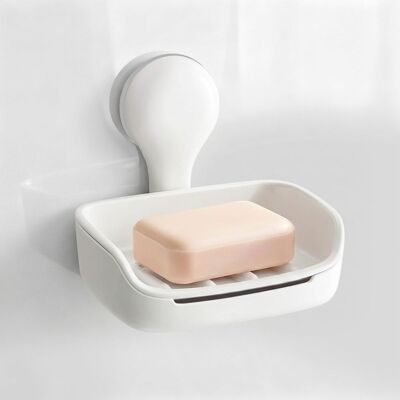 GRASSLIN 1 Porte Savon Douche Sans Perçage, Support Ventouse Avec Trou Drainage, Accessoire Salle De Bain Et Cuisine, Blanc - Publicité GRASSLIN 1 Porte Savon Douche Sans Perçage, Support Ventouse Avec Trou Drainage, Accessoire Salle De Bain Et Cuisine, Blanc - Publicité