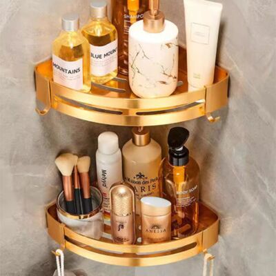 ABYSSE Lot De 2 Etagère Et Rangement De Douche De Bain En Acier Inoxydable Sus 304 Avec Adhésif Et Crochets, Sans Perçage, Sans Rouille, Organiseur De Rangement Pour Dortoir, Toilettes Et Cuisine - Publicité ABYSSE Lot De 2 Etagère Et Rangement De Douche De Bain En Acier Inoxydable Sus 304 Avec Adhésif Et Crochets, Sans Perçage, Sans Rouille, Organiseur De Rangement Pour Dortoir, Toilettes Et Cuisine - Publicité