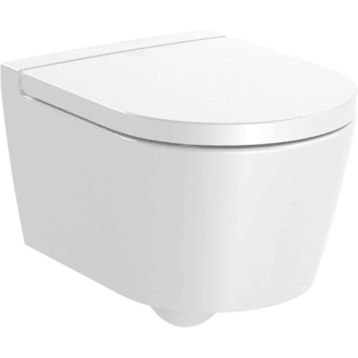 Cuvette Wc Suspendu Compact Sans Bride Roca Inspira Blanc Brillant Avec Abattant Frein De Chute - Publicité Cuvette Wc Suspendu Compact Sans Bride Roca Inspira Blanc Brillant Avec Abattant Frein De Chute - Publicité