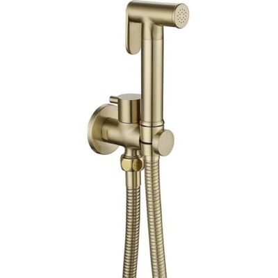 ABYSSE Kit Douchette Wc Doré Brossé Pulvérisateur De Toilette Pour Bidet Mural Laiton Douchette À Main Bidet Haute Pression Kit De Pulvérisateur De Bidet À Main Pour L'Hygiène Personnelle (brushed Gold) - Publicité ABYSSE Kit Douchette Wc Doré Brossé Pulvérisateur De Toilette Pour Bidet Mural Laiton Douchette À Main Bidet Haute Pression Kit De Pulvérisateur De Bidet À Main Pour L'Hygiène Personnelle (brushed Gold) - Publicité