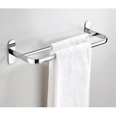 Generic Porte-serviettes Double, 40 Cm, Sus304, Porte-serviettes Mural Pour Salle De Bain, Acier Inoxydable Poli, 2 Barres - Publicité Generic Porte-serviettes Double, 40 Cm, Sus304, Porte-serviettes Mural Pour Salle De Bain, Acier Inoxydable Poli, 2 Barres - Publicité