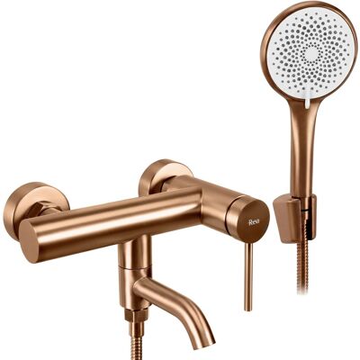 Robinet De Baignoire Rea Clif Brush Copper - Publicité Robinet De Baignoire Rea Clif Brush Copper - Publicité