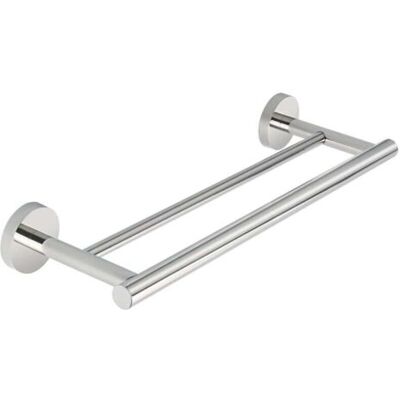 ABYSSE Porte-serviettes De Salle De Bain Double Barres Anneau Porte Serviette Mural, Support Serviettes Chrome Poli En Acier Inoxydable Sus304 Fixé Au Mur Longueur - Publicité ABYSSE Porte-serviettes De Salle De Bain Double Barres Anneau Porte Serviette Mural, Support Serviettes Chrome Poli En Acier Inoxydable Sus304 Fixé Au Mur Longueur - Publicité
