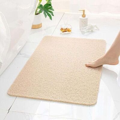 ABYSSE Tapis De Sol De Salle De Bain Antidérapant, Adapté À La Salle De Douche, Beige 40x60cm, Matériau Hautement Absorbant À Séchage Rapide, Confortable Et Durable - Publicité ABYSSE Tapis De Sol De Salle De Bain Antidérapant, Adapté À La Salle De Douche, Beige 40x60cm, Matériau Hautement Absorbant À Séchage Rapide, Confortable Et Durable - Publicité