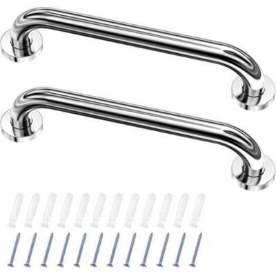 OEM 2 Barre D'Appui Wc. Acier Inox Maintien Poignée Douche. 30cm Barre D'Appui Salle De Bain Coudée. Barres Douche. Baignoire Main Courante Inoxydable Âgées/handicapées/enfants - Publicité OEM 2 Barre D'Appui Wc. Acier Inox Maintien Poignée Douche. 30cm Barre D'Appui Salle De Bain Coudée. Barres Douche. Baignoire Main Courante Inoxydable Âgées/handicapées/enfants - Publicité