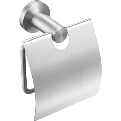 BRAST Porte-rouleau De Papier Toilette Avec Couvercle, Support De Papier Toilette Brossé, Serrage En Acier Inoxydable Pour Salle De Bain - Publicité BRAST Porte-rouleau De Papier Toilette Avec Couvercle, Support De Papier Toilette Brossé, Serrage En Acier Inoxydable Pour Salle De Bain - Publicité