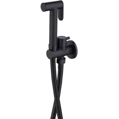 ABYSSE Kit Douchette Wc Noir Pulvérisateur De Toilette Pour Bidet Mural Laiton Douchette À Main Bidet Haute Pression Kit De Pulvérisateur De Bidet À Main Pour L'Hygiène Personnelle - Publicité ABYSSE Kit Douchette Wc Noir Pulvérisateur De Toilette Pour Bidet Mural Laiton Douchette À Main Bidet Haute Pression Kit De Pulvérisateur De Bidet À Main Pour L'Hygiène Personnelle - Publicité