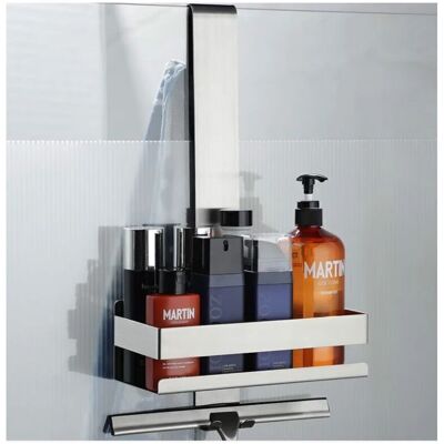 ACKERMAN Panier De Douche Suspendu – Panier De Douche En Acier Inoxydable, Paroi De Douche Suspendue En Verre, Porte-shampoing Pour Étagère De Douche Avec Crochets Pour Portes En Verre Sans Cadre - Publicité ACKERMAN Panier De Douche Suspendu – Panier De Douche En Acier Inoxydable, Paroi De Douche Suspendue En Verre, Porte-shampoing Pour Étagère De Douche Avec Crochets Pour Portes En Verre Sans Cadre - Publicité
