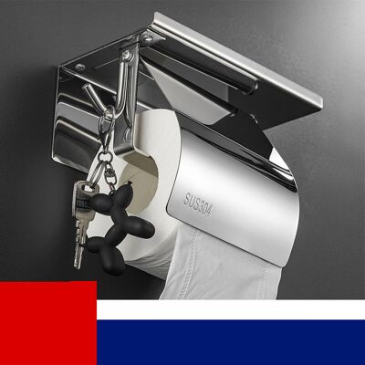BRINSEA Porte Papier Toilette, Support Papier Toilette Mural, 304 Acier Inoxydable Porte Rouleau Toilette, Rangement Polyvalent Avec Fonction Crochet Wc Étanche Sans Poinçonnage, Argent(1pcs) - Publicité BRINSEA Porte Papier Toilette, Support Papier Toilette Mural, 304 Acier Inoxydable Porte Rouleau Toilette, Rangement Polyvalent Avec Fonction Crochet Wc Étanche Sans Poinçonnage, Argent(1pcs) - Publicité