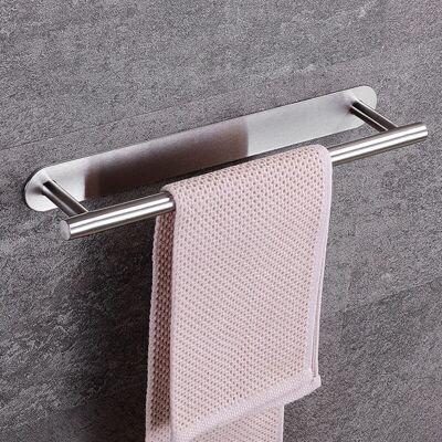BRAST Porte Serviettes Mural 40 Cm - Acier Inox Sans Rouille - Serviette Barre Convient Dans La Salle De Bain Ou La Cuisine - Auto-adhésif 3m Robuste S - Publicité BRAST Porte Serviettes Mural 40 Cm - Acier Inox Sans Rouille - Serviette Barre Convient Dans La Salle De Bain Ou La Cuisine - Auto-adhésif 3m Robuste S - Publicité
